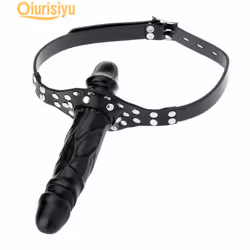 Simulation Penis Dual Ended Gag Anal Plug Masturbate Women Sex Toy Health & Beauty - black