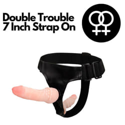 Dildo Double Ended Strap, Great Design For Two-Sided Pleasure
