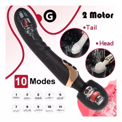 10 Vibration Modes Dildo Double Head G-spot Vibrator Adult Sex Toys