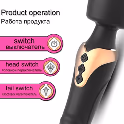 10 Vibration Modes Dildo Double Head G-spot Vibrator Adult Sex Toys