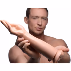 15 Inch Realistic Hand Fist Dildo with Suction Cup - Flexible & Safe