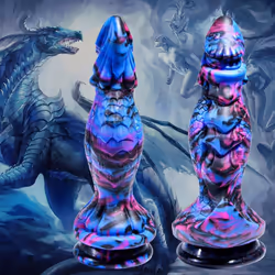 Realistic Dragon Dildo with Suction Cup, Textured Fantasy XL Dildo