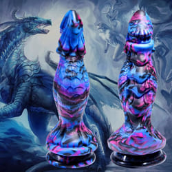 Realistic Dragon Dildo with Suction Cup, Textured Fantasy XL Dildo
