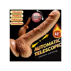 6 Function Heated Vibrator Realistic Thrusting Dildo G-Spot for Women