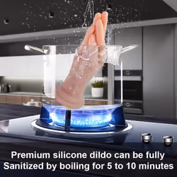 Realistic Hand Dildo Silicone Fisting Dildo with Powerful Suction Cup