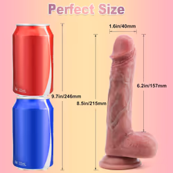 Realistic Dildos Soft Silicone Feels Like Skin with Strong Suction Cup