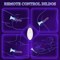 Realistic Silicone Vibrating Dildo Suction Cup, 9 Modes Remote Control