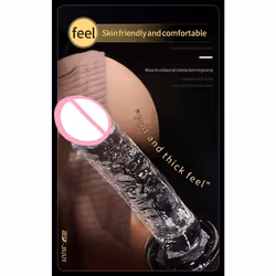 Realistic Dildo With Suction Cup Huge Jelly Fake Big Penis Dildos Sex Toys for Woman Men Anal Butt Plug Adult Erotic - FLESH 14CM