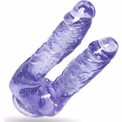 8-Inch Double-Ended Realistic Dildo with Suction Cup Base