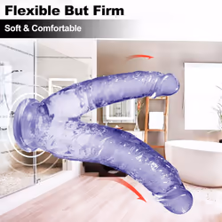8-Inch Double-Ended Realistic Dildo with Suction Cup Base
