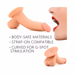 Ultra-Realistic 7.3 Inch Dildo Strap-On Compatible & Body-Safe
