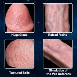 So Realistic Real Handmade Flesh Dildo Flexible Adult Sex Toy
