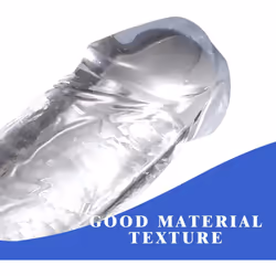 Transparent Clear Realistic Dildos with Suction Cup Hands-Free Play