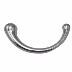 Pure G Spot Metal Wand Anal Prostate Massage Stick Polished Steel Massager Hard Dildo - S