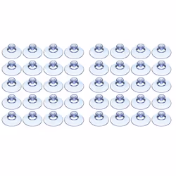 200Pcs Transparent Suction Cups, Plastic Suction Cups, Pads Without Hooks for Outdoor, Kitchen,Bathroom,Window 20mm