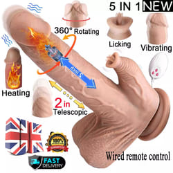 Luxury Heating Thrusting Vibrator with Licking & Rotating Motion