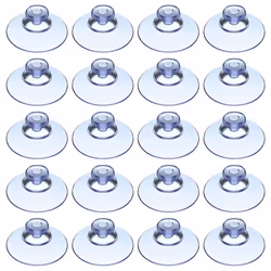 100Pcs Transparent Suction Cups, Plastic Suction Cups, Pads Without Hooks for Outdoor, Kitchen,Bathroom,Window 20Mm