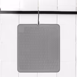 Silicone Placemat Dish Drying Mat Kitchen Draining Table Drain Mat Sink Non- Pad Durable Pot Holder Cup Coaster Gray