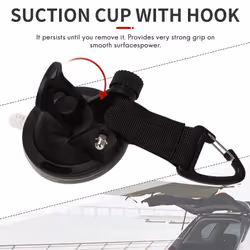 4Pcs Suction Cup Anchor Securing Hook Tie Down,Camping Tarp As Car Side Awning, Pool Tarps Tents Securing Hook Universal