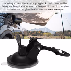 4Pcs Suction Cup Anchor Securing Hook Tie Down,Camping Tarp As Car Side Awning, Pool Tarps Tents Securing Hook Universal