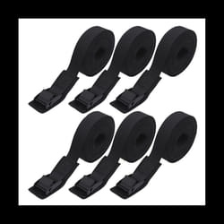 6.6Ft Lashing Straps with Adjustable Cam Buckles Tie Down Cinch Straps Up to 550Lbs for Packing,Cargo,Luggage 6 Pack