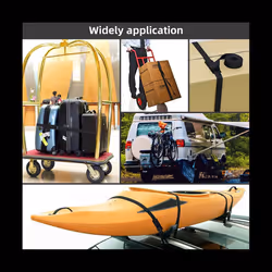 6.6Ft Lashing Straps with Adjustable Cam Buckles Tie Down Cinch Straps Up to 550Lbs for Packing,Cargo,Luggage 6 Pack