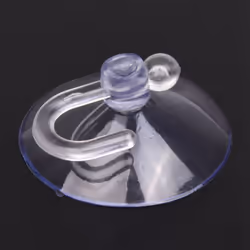 PVC Plastic Suction Cup Hook 40mm 24 Pcs Clear Blue
