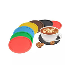 12 Pcs High Quality Cup Mat, Silicon Tea Coffee Table Round Mat Cup