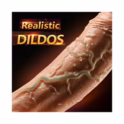 Multi-Speed Vibrations Realistic, Silent Penis Suction Cup Dildo