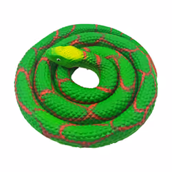 Realistic Rubber Fake Snakes Toy for Halloween Prank - Green