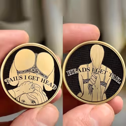 Funny Double Sided Adult Challenge Coin - Alloy