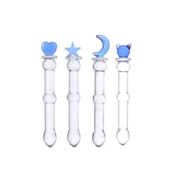 Beaded Sensual Glass Dildo
