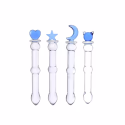 Beaded Sensual Glass Dildo