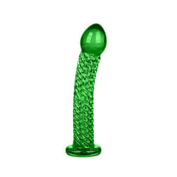Green Glacier Glass Realistic Dildo