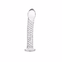 Clear Glacier Glass Realistic Dildo