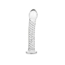 Clear Glacier Glass Realistic Dildo