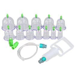 Vacuum Therapy Massage Cups Set - 12 Cups & Suction Pump