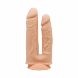 SILEXD - MODEL 1 REALISTIC PENIS DOUBLE PENETRATION VIBRATOR PREMIUM SILEXPAN SILICONE 17.5 / 19.5 CM