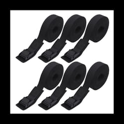 6.6Ft Lashing Straps with Adjustable Cam Buckles Tie Down Cinch Straps Up to 550Lbs for Packing,Cargo,Luggage 6 Pack