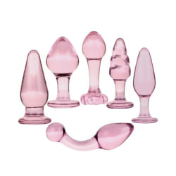 The Room Of Doom's - Twist Glass Dildo - Pink