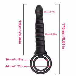 Double Penetration Vibrator 10 Speeds Sex Toys Strapon Dildo Vibrator Strap On Penis Vagina Anal  For Man Sex Toys