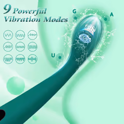 Vibrating dildo for women, adult G-spot anal toy with 9 vibrations