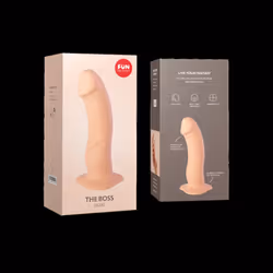 Fun Factory The Boss Dildo | Silicone Realistic Strap-on Vaginal Anal Sex |