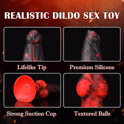 Thrusting Dildo Women Sex Toy, Realistic Dildo Vibrator with Remote Control 7 Modes, Suction Cup Big Dragon Dildos Sex Toy for G-spot