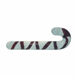 Huge Pyrex Glass Dildo Christmas Candy Cane Anal Plug Dong