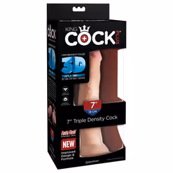 King Cock PLUS 3D 7 Inch Triple Density Cock