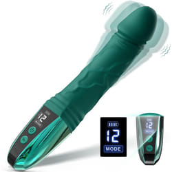 Realistic Vibrator Dildo Sex Toy, Anal Dildos Adult Toys with LED Display for Women G Spot Stimulation Vibrating Dildo Male Sex Toy