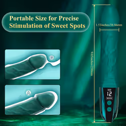 Realistic Vibrator Dildo Sex Toy, Anal Dildos Adult Toys with LED Display for Women G Spot Stimulation Vibrating Dildo Male Sex Toy