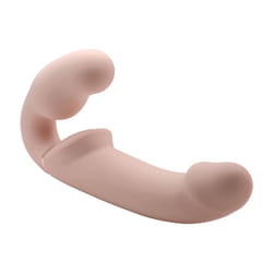 Remote Control Inflatable Vibrating Silicone Ergo Fit Strapless Strap-On
