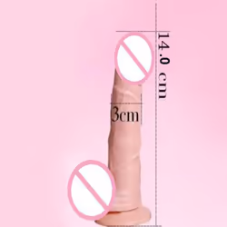 Realistic Penis Sex Toys For Woman Anal Massager Dildo With Suction Cup - nude -140mm